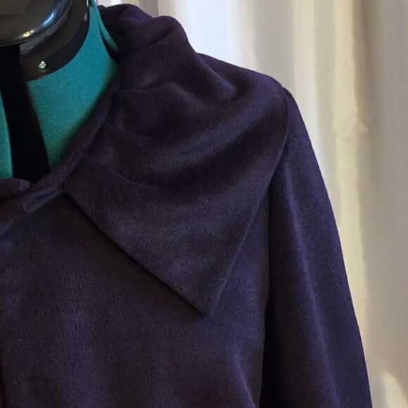 STELLA CHEN deep purple coat in size large - Picture 3 of 13